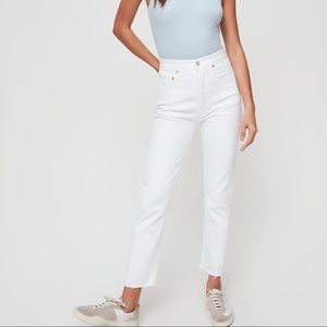 AGOLDE Hi Rise Straight Riley Crop Jeans